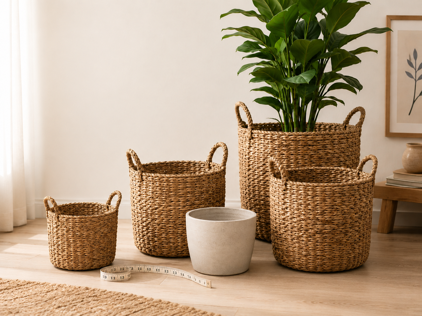 How to Choose the Right Woven Planter Basket Size for an Indoor Pot