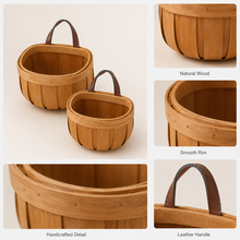 Bamboo Hanging Storage Basket size or option view