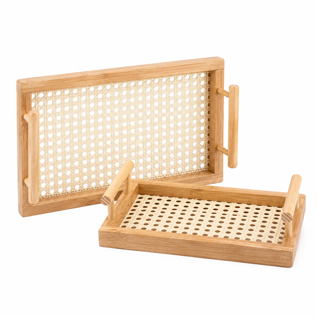 rectangular bamboo serving tray product view