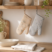 Floral Oven Mitt for Everyday Kitchen Use tabletop or shelf display