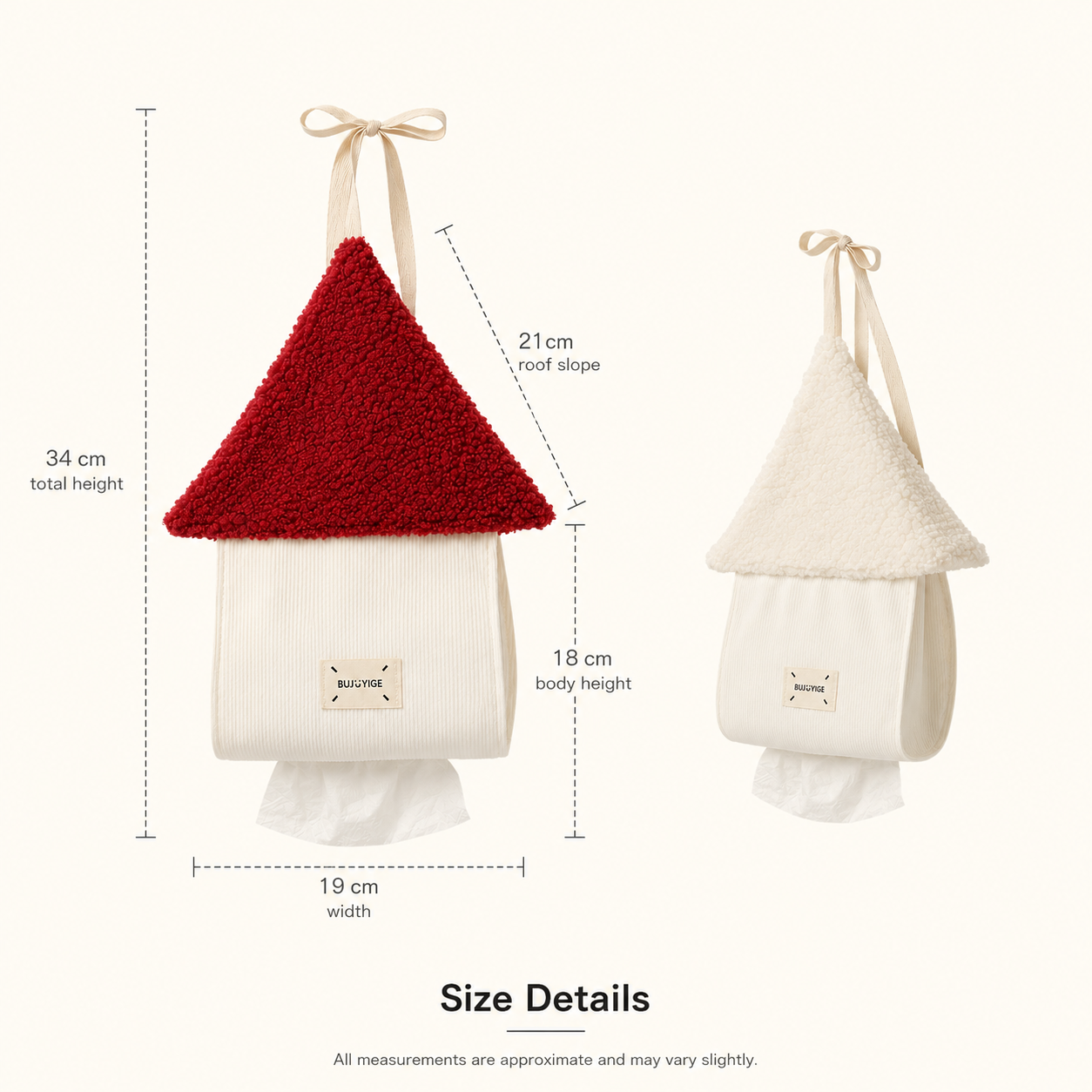 House-Shaped Wall Hanging Tissue Holder | Sherpa Roof