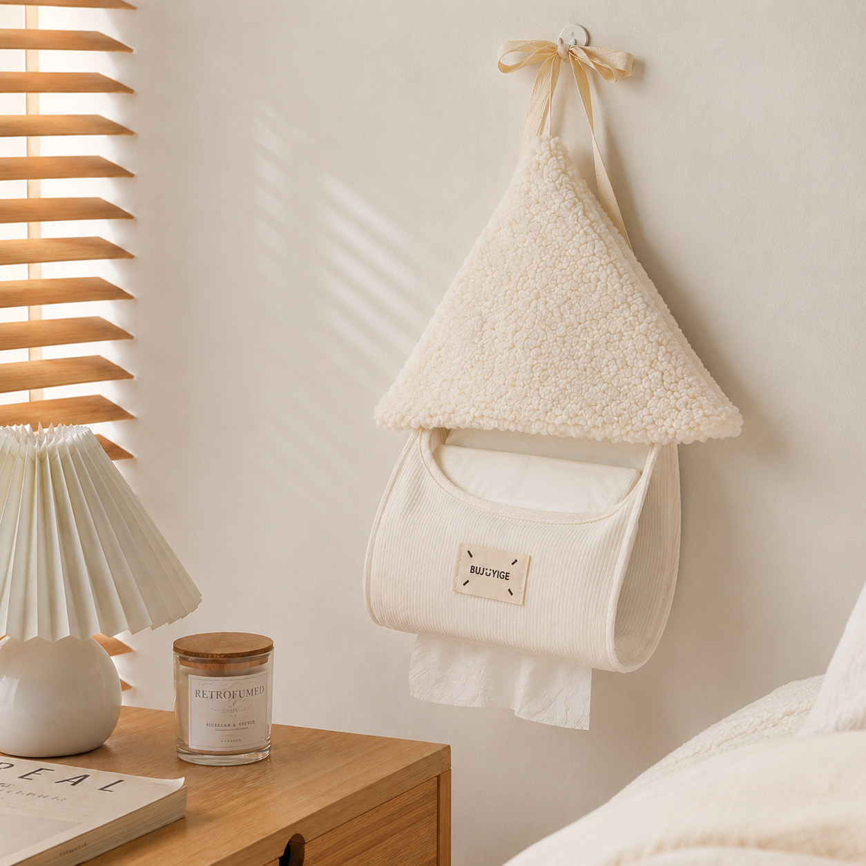 House-Shaped Wall Hanging Tissue Holder | Sherpa Roof