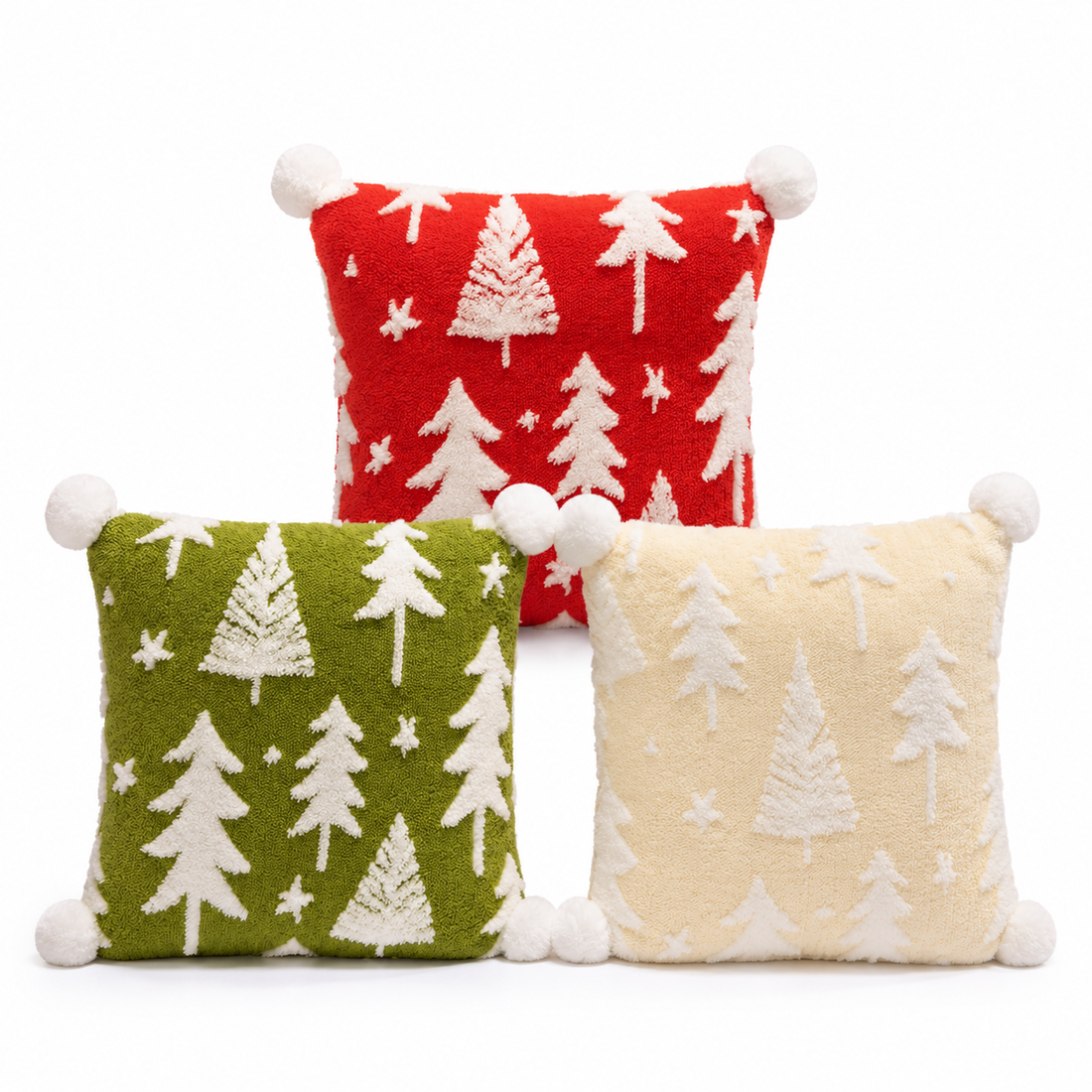 40cm Christmas Tree Pillow | Plush Holiday Cushion