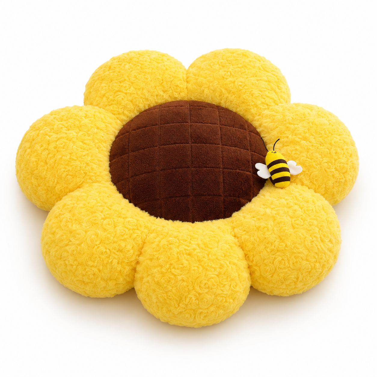 50cm Sunflower Floor Cushion | Plush Flower Seat Pillow