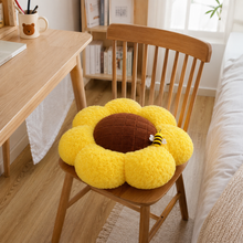 50cm Sunflower Floor Cushion | Plush Flower Seat Pillow