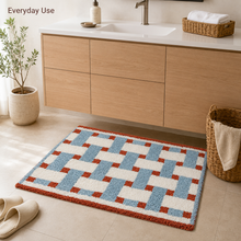 Geometric Tufted Rug 40×60cm | Machine Washable Mat
