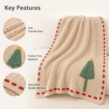 Christmas Tree Throw Blanket 130×160cm | Plush Holiday Decor