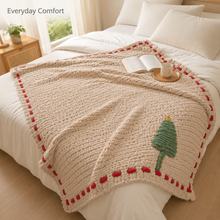 Christmas Tree Throw Blanket 130×160cm | Plush Holiday Decor