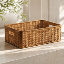 Rectangular Wicker Basket for Shelf Storage grouped product view