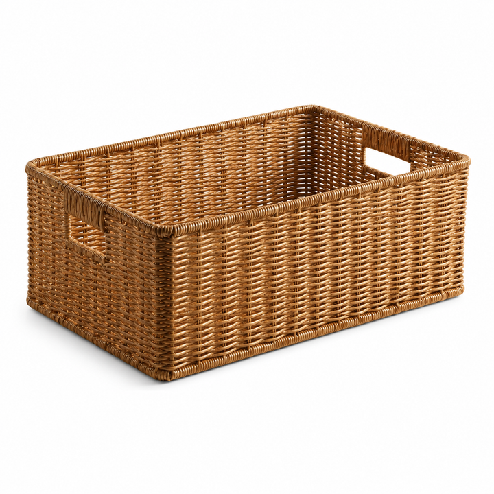 rectangular wicker basket product view