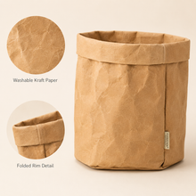Washable Kraft Paper Plant Pot Cover & Storage Bag | 5 Sizes