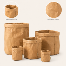 Washable Kraft Paper Plant Pot Cover & Storage Bag | 5 Sizes