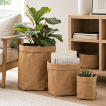 Washable Kraft Paper Plant Pot Cover & Storage Bag | 5 Sizes
