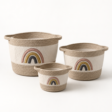 Rainbow Cotton Rope Storage Basket | 3 Sizes