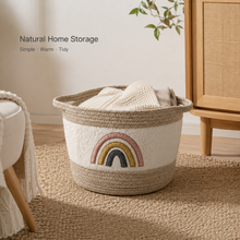 Rainbow Cotton Rope Storage Basket | 3 Sizes