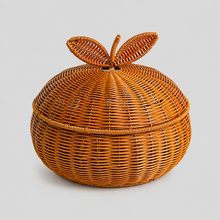 rattan storage baskets with lids product view